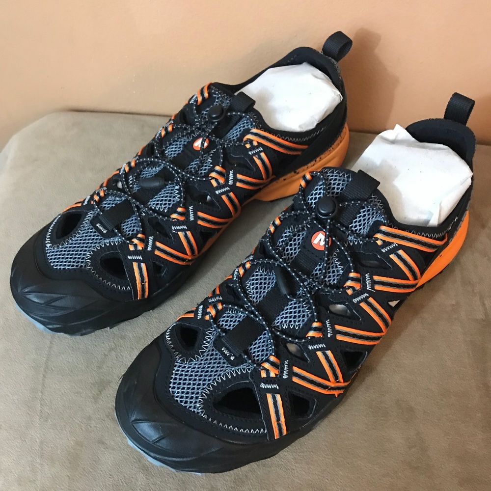 Merrell Choprock Shandal sandals flame orange sz12